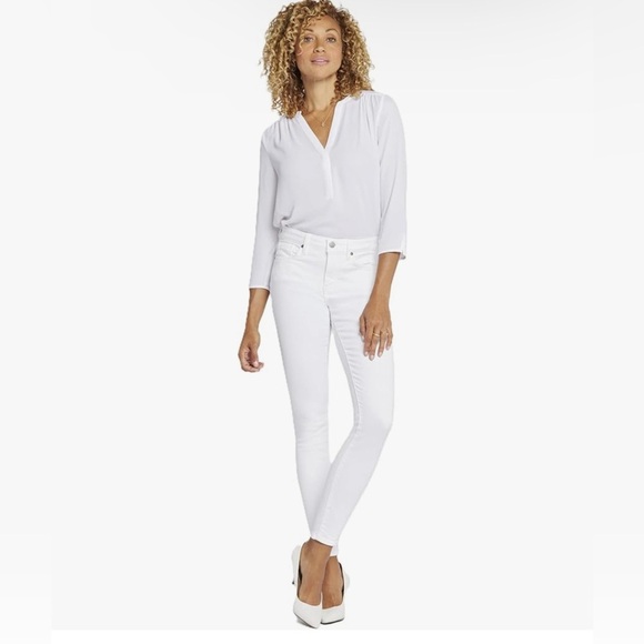 NYDJ Denim - NWT NYDJ white skinny lift legging ankle jeans size 14 stretch comfort denim